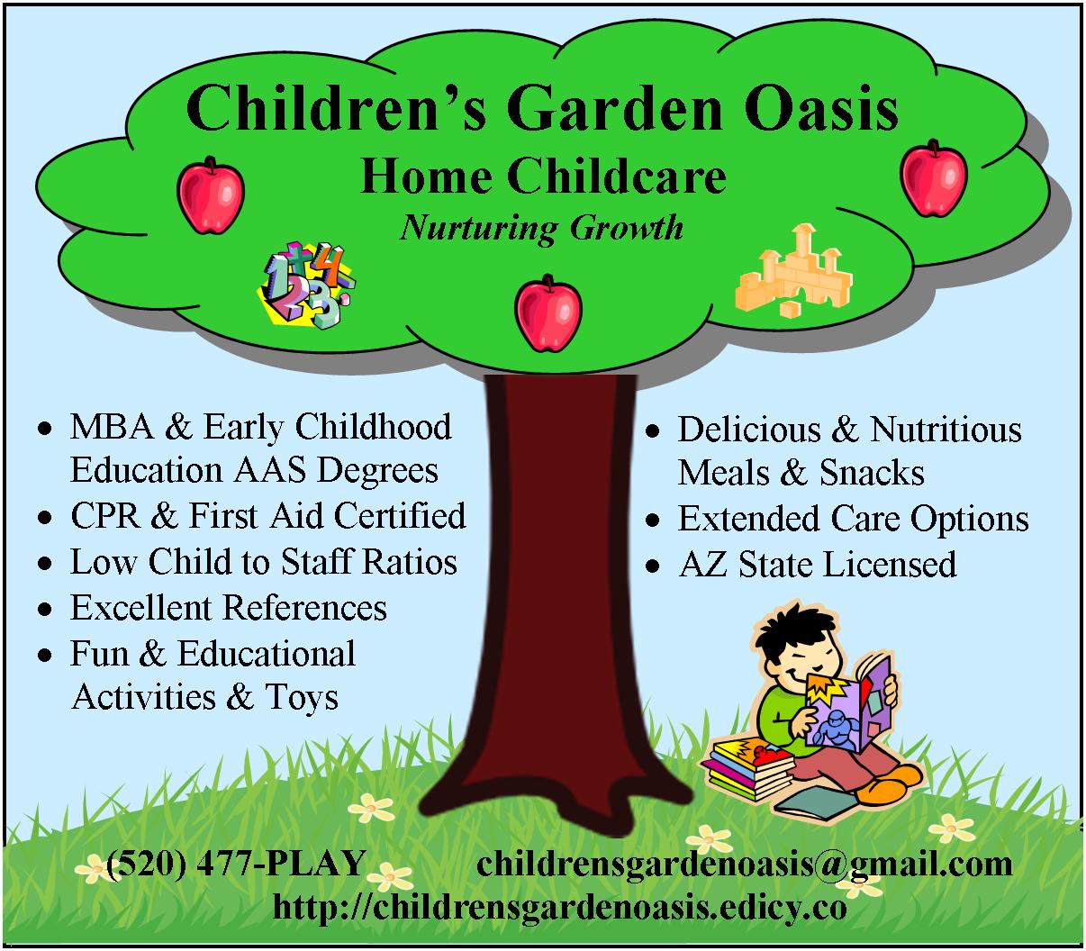 Children's Garden Oasis Home Childcare